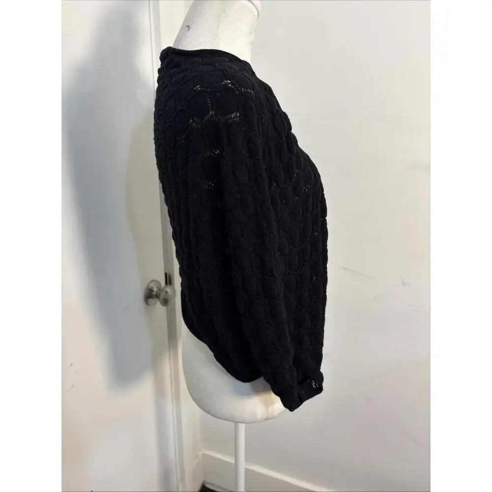 grace karin black xl cardigan‎ Honey weave Boho Quiet Luxury Capsule Stunning